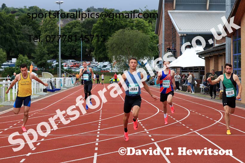 Decathlon 100 metres, 2024 EAP International Combined events, Hewcham, Northumberland.  Photo: David T. Hewitson/Sports for All Pics
